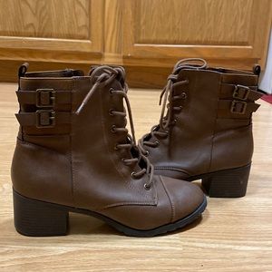 Brash Heel Combat Boots